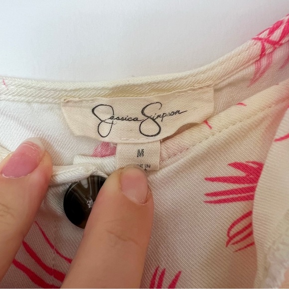 Jessica Simpson Girls Ruffle Sleeve Top Size M - Picture 7 of 7